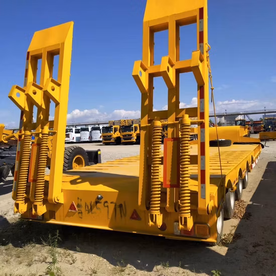 Luen 3 Axle 55tons Transport Vehicle for Low Bed Truck Trailer